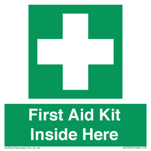 First Aid Kit Inside Here